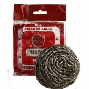 Губка метал. для посуды ТЕХТОР SPIRAL, 30 гр. (120 уп. в кор.) Арт. Т381-1