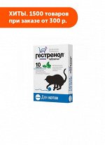 Гестренол таблетки для угнетения полового возбуждения у котов 10таб/уп
