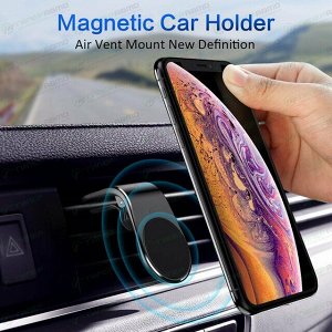 Держатель для телефона Magnetic Car Bracket Holder, магнитный, в дефлектор, черный