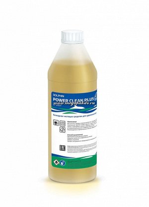 Dolphin Моющее средство &quot;Power Clean Plus&quot; 1л., унив. ср-во для удал. лип. ленты, (12 шт в кор.) Арт.Д 007-1