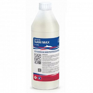 Моющее средство "Sani Max" 1л., щелочное ср-во для мытья и дезинфекции, (12 шт в кор.) Арт.Д 010-1
