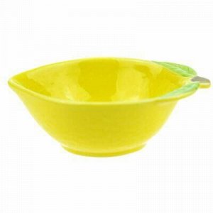 "Лимон" Салатник фарфоровый 120мл, 8,7х12,2х4,1см (Китай)