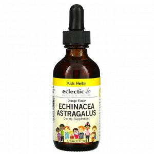 Eclectic Institute, Kid Herbs, Echinacea, Astragalus, Orange, 2 fl oz (60 ml)