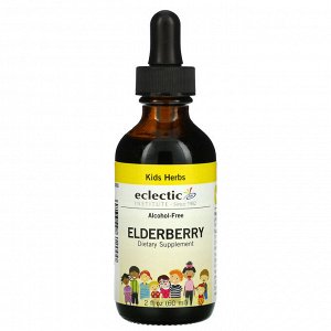 Eclectic Institute, Kids Herbs, Elderberry, 2 fl. oz (60 ml)