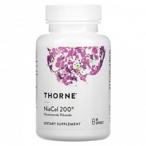 Thorne Research, NiaCel 200, 60 капсул