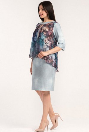 Платье Amelia Lux 3093 голубой
