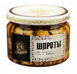 Шпроты из балт.кильки в/м &quot;За Родину&quot; 270г стекло (6710) 1/12, шт