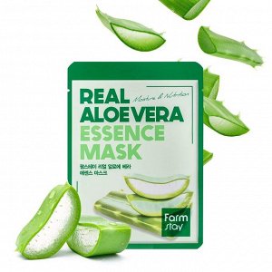 Тканевая маска с алоэ вера FarmStay Real Aloe Vera Essence Mask, 1шт*23мл