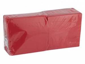 Салфетки 33х33см 200 л 2-х сл., красные, (9 уп/кор)