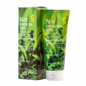 [Farmstay]  Увлажняющая пенка для умывания с семенами зеленого чая  Green Tea Seed Pure Cleansing Fo