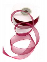 Лента шифон 1,8 см х22 м 18/25 цвет винный OR