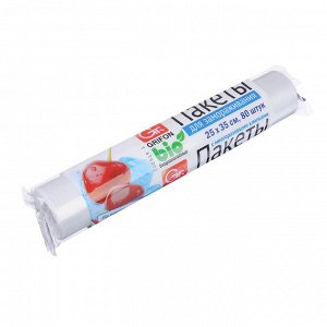 Пакет для замораживания 25х35, 18мкр, 3л GRIFON Bio (80шт/рул 42рул/кор) Арт. 100-003