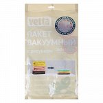 VETTA Пакет вакуумный с клапаном, работает от пылесоса, 60х90см, с рисунком