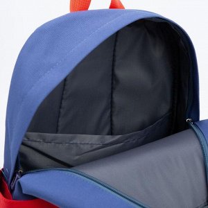 Рюкзак детский, отдел на молнии, наружный карман, цвет синий/красный