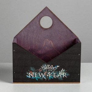 Ящик конверт «Happy New Year», 20.5 ? 18,5 ? 6,5 см