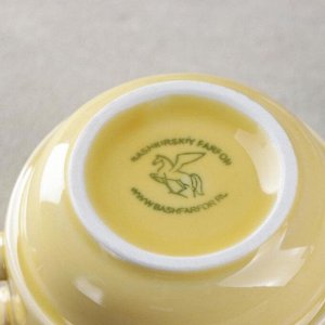 Чашка чайная «Акварель», 200 мл, цвет жёлтый