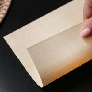 Гриль-бумага из древесины, 20Х18 см, 8 шт/уп, клён