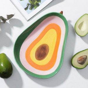 Блюдо керамическое «Авокадо», 28,2x20,5 см ㅤ