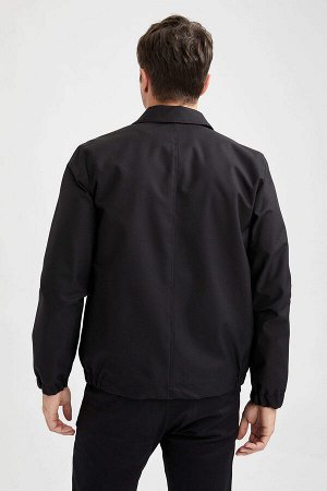 Пальто Modern Fit с воротником поло и карманами