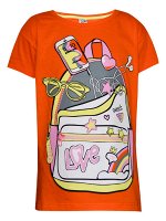 Футболка для девочек Baby Style МД 001. Короткий рукав, с принтом. 100%Хлопок. пр. Узбекистан.