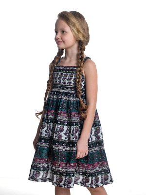 Mini Maxi Сарафан цветной (3-7л) 1131 зеленый