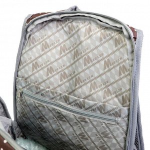 Рюкзак молодёжный, Merlin, 43 x 32 x 18 см, эргономичная спинка, коричневый