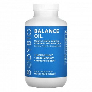 BodyBio, Balance Oil, 180 Non-GMO Softgels