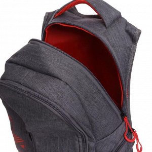 Рюкзак молодёжный, Luris «Тод», 42 х 30 х 16 см, эргономичная спинка, серый