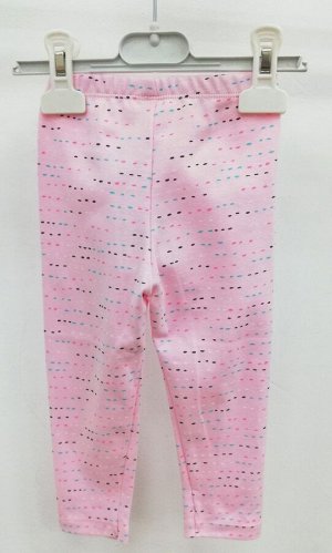 Бриджи для девочки Crockid К 4940 нежно-розовый, цветные штрихи