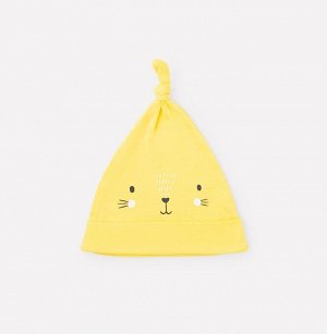 Шапка для девочки Crockid К 8135 желтый (цветные котята)