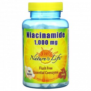 Nature's Life, Niacinamide, 1,000 mg, 100 Tablets