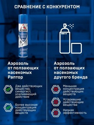 РАПТОР® Аэрозоль от ползающих 350мл