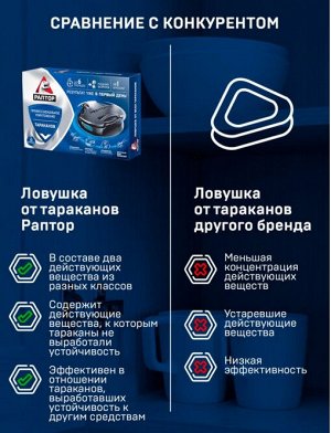 РАПТОР® Ловушка от тараканов 6 шт.