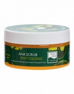 Антицеллюлитный сахарный скраб для тела "AHA Scrub Phytosoniс" 200 мл Beauty Style