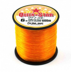 Леска №6 Sunline Queen star (0.405мм, 600м, 25lb, оранжевый)