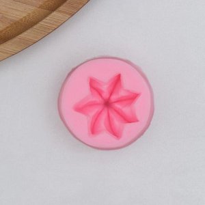 Молд силиконовый «Звёздочка», 4?4?2,5 см, цвет розовый