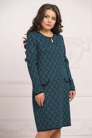 Liora Платье вязаное 4022 К  Синий испанский