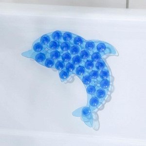 Мини-коврик для ванны «Дельфин», 1116 см, цвет МИКС