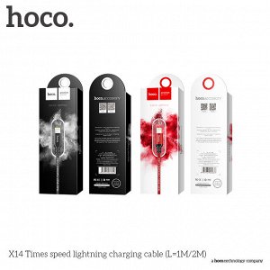 Кабель HOCO USB на Lightning “X14 Times speed” 1M зарядка и передача данных