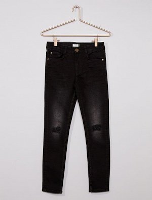 Узкие джинсы Eco-conception с эффектом поношенности