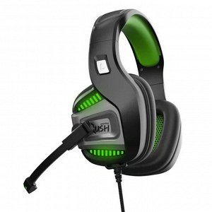 Компьютерная гарнитура Smart Buy SBHG-9700 RUSH PUNCH'EM игровая (black/green) (black/green)