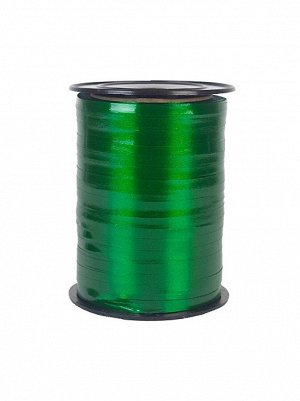 Лента полипропилен лаковая 0,5 см х 250 ярд цвет ярко-зеленый 13