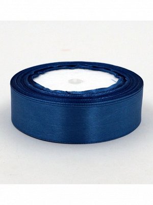 Лента атлас 2,5 см х25 ярд цвет серо-синий № 096 (к 122) HS-50-3