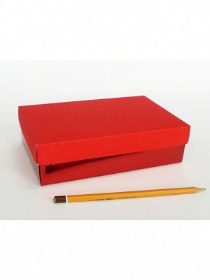 Коробка складная 20 х 13 х 5,5 см цвет красный 2 части HS-19-19
