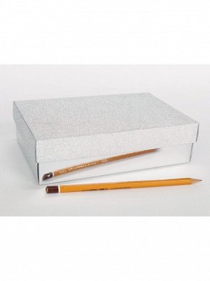 Коробка складная 20 х13 х5,5 см цвет серебро 2 части HS-19-18