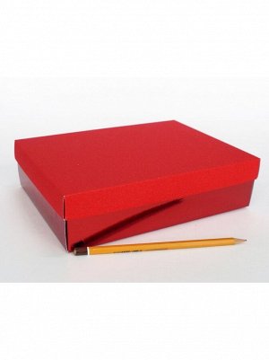 Коробка складная 23,5 х 17,5 х 6 см цвет красный 2 части HS-19-16