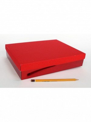 Коробка складная 29 х 22,5 х 6 см цвет красный HS-19-22