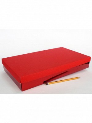 Коробка складная 40 х 23,5 х 6 см цвет красный 2 части HS-19-5