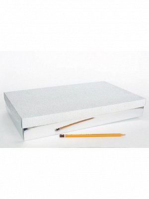 Коробка складная 40 х23,5 х6 см цвет серебряный 2 части HS-19-5