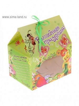 Коробка складная 13 х20 см с окном Волшебные праздники Феи